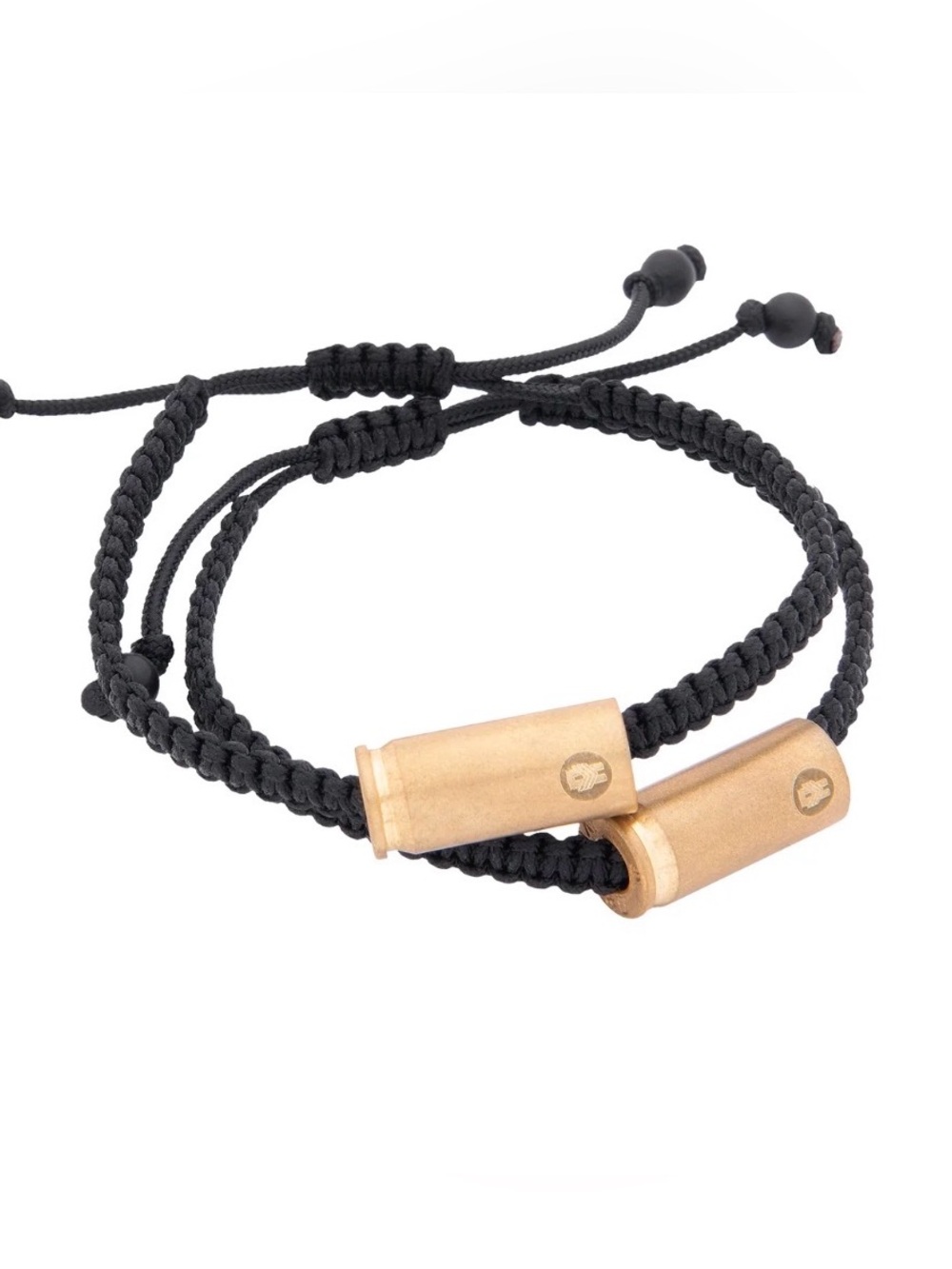 Brass and Unity  Braided Cord Bracelet with Brass bullet Accent - Unisex